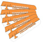 TENNESSEE FAN BLADE SET ORANGE/WHITE - TENFBL100-52
