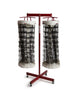 Tandem Sport TSREDDOUBLE Double Net Storage Rack  Red