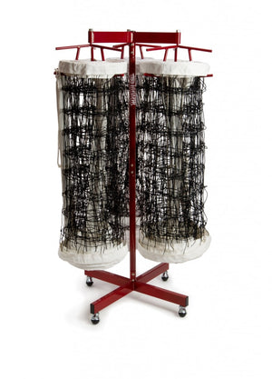 Tandem Sport TSREDTRIPLE Tripe Net Storage Rack  Red