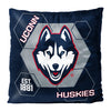 Official NCAA Connector Double Sided Velvet Pillow University Of Connecticut - Northwest