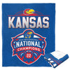 Kansas Jayhawks 2022 NCAA National Basketball Champions Silk Touch Throw Blanket - Northwest