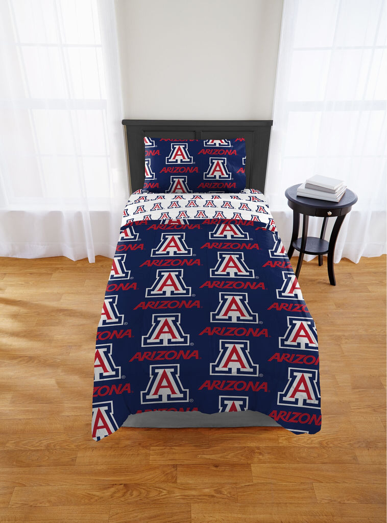Official NCAA Twin Bed In Bag Set University Of Arizona - Rotary  - Northwest