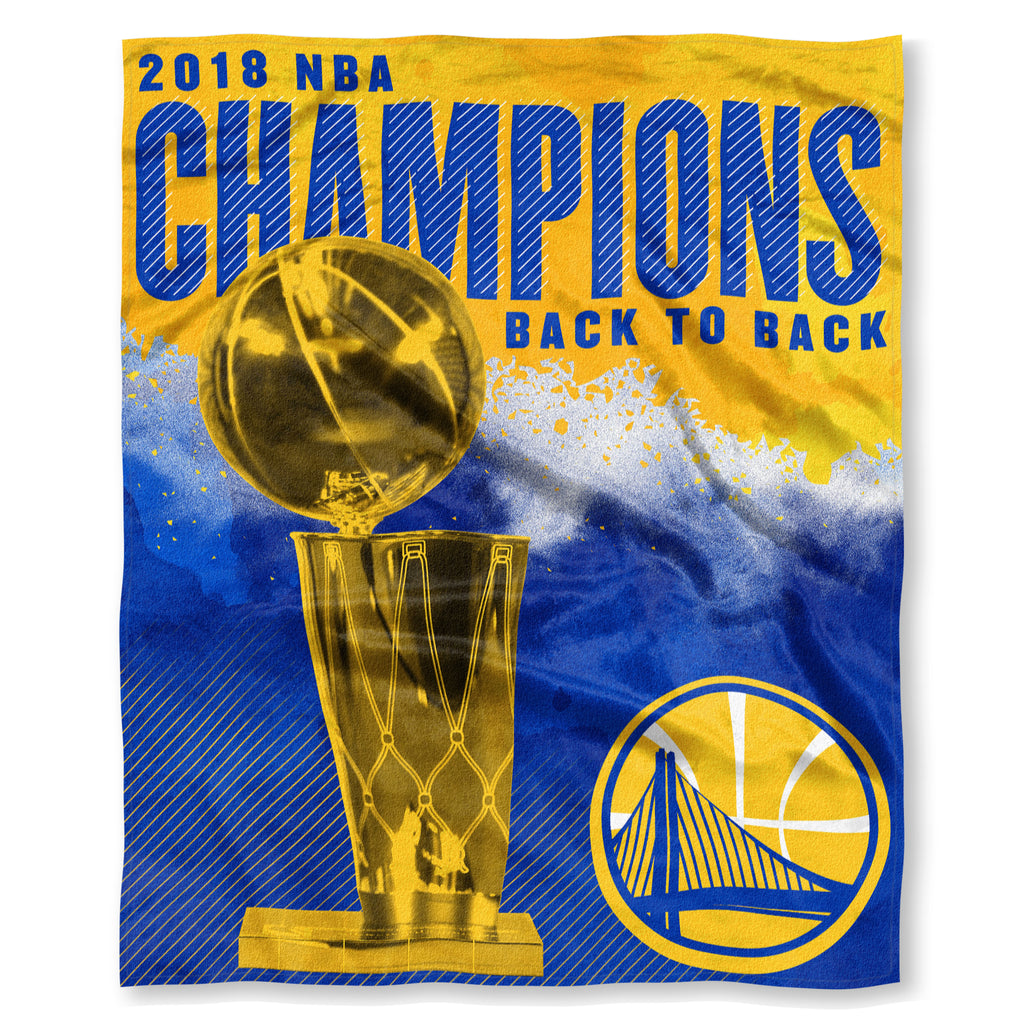 Golden State Warriors 2018 NBA Champions Silk Touch Throw Blanket - Northwest