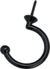 Action TPHKBF Black Facemount Hook  - Small, Black Table Parts and Repair