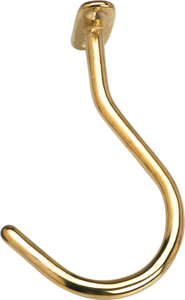 Action TPHKLF Large Facemount Hook  - Large, Brass Table Parts and Repair