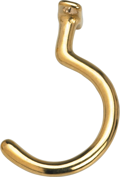 Action TPHKSF Small Facemount Hook  - Small, Brass Table Parts and Repair