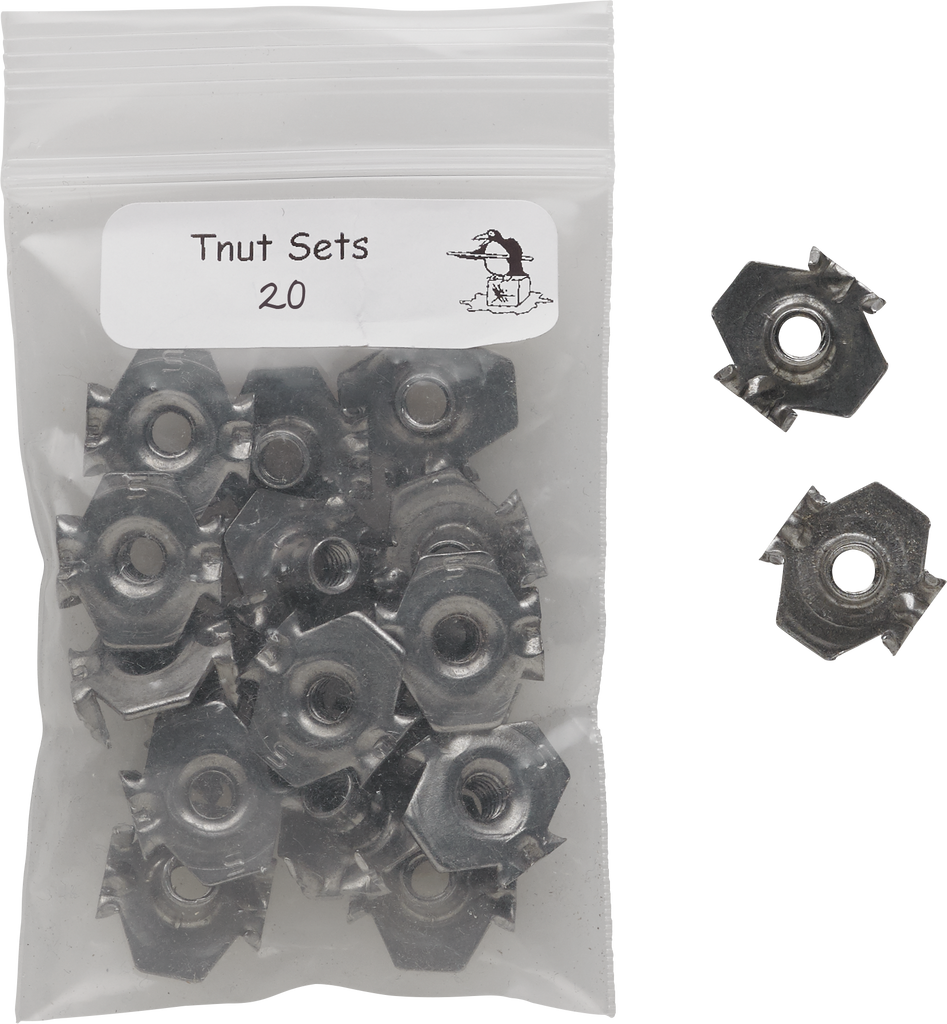 Valley TPVTN T Nuts  - Set of 20 Table Parts and Repair