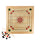 Hey Play 80-CROK Carrom Board Game Classic Strike & Pocket Table Game with Cue Sticks