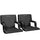 Home-Complete HC-3001-2 Stadium Seat Chair Bleacher Cushions with Padded Back Support - Pack of 2