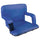 Home-Complete HC-3002-BLUE Wide Stadium Seat Chair Bleacher Cushion with Padded Back Support - Blue