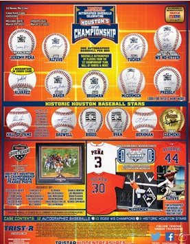 Tristar - 2023 Tristar Ht Houston Astros Ws Champions Autograph Baseballs