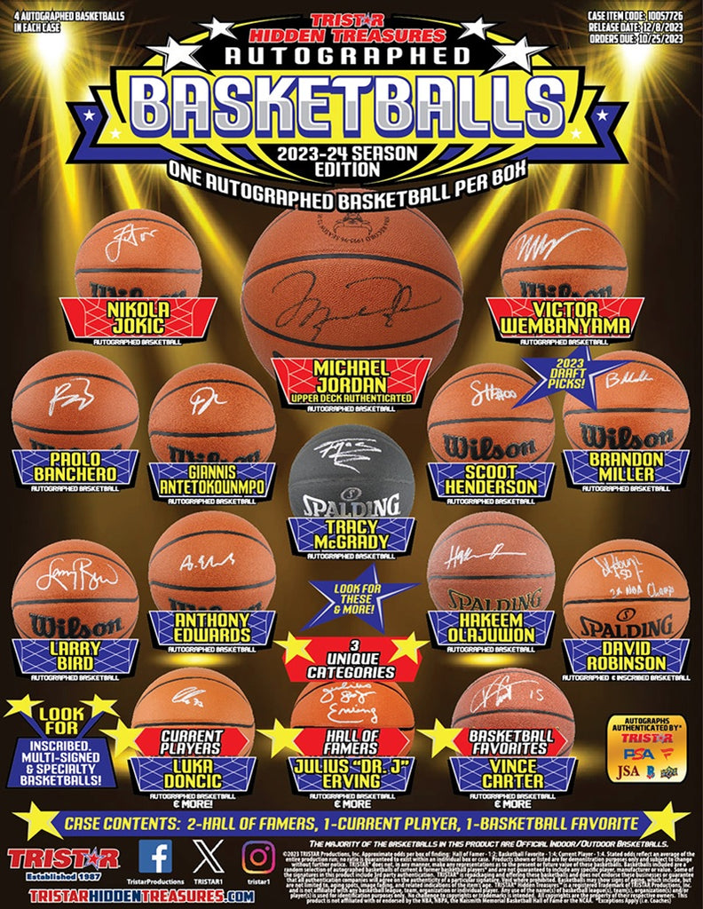 Tristar - 2023 Tristar Ht Autographed Basketballs