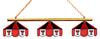TEXAS TECH 3-LIGHT GAME TABLE LIGHT - TXT-380GL