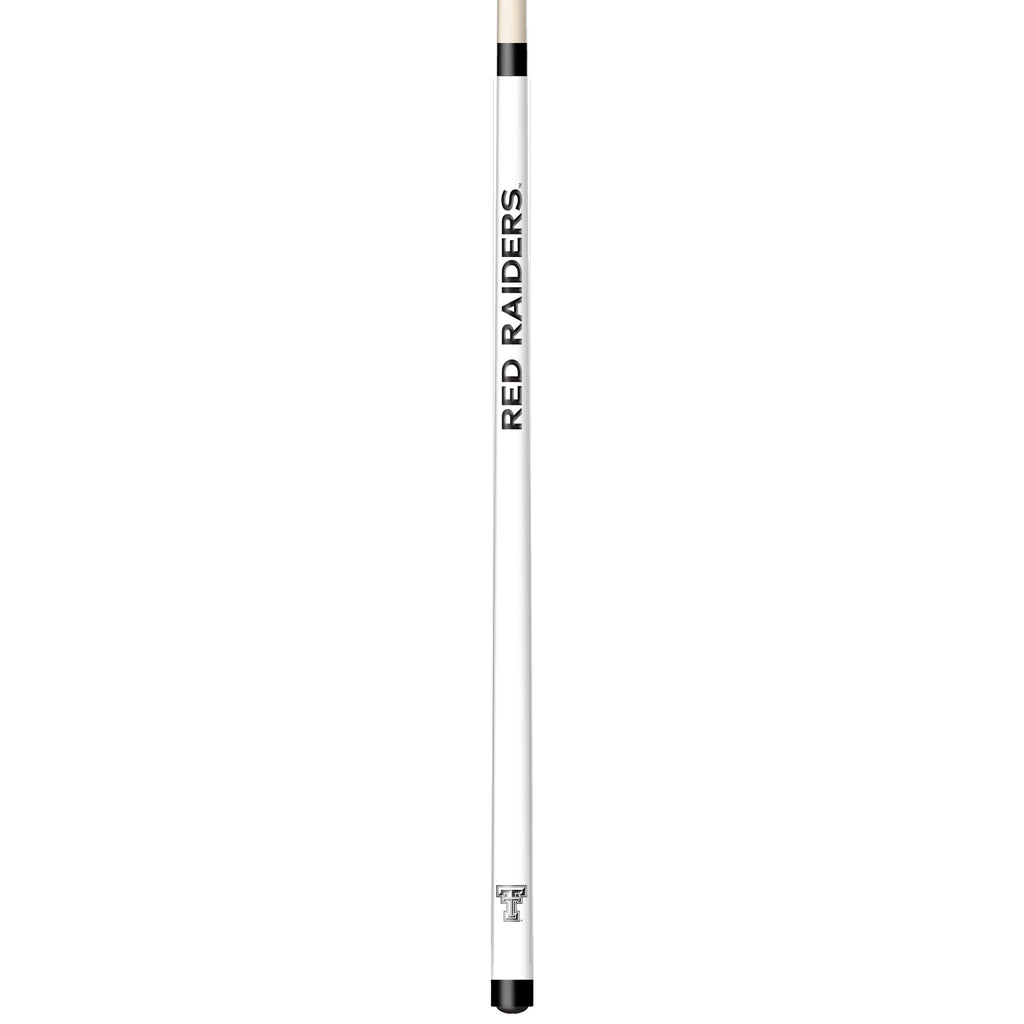 TEXAS TECH ENGRAVED BILLIARD CUE WHITE / BLACK - TXTBCE104-JR