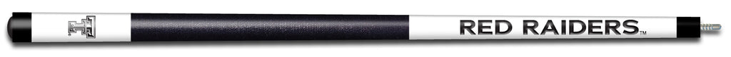 TEXAS TECH ENGRAVED BILLIARD CUE WHITE / BLACK - TXTBCE104
