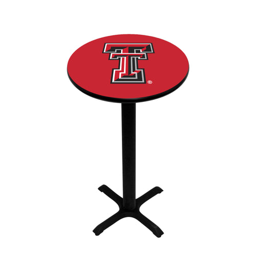 TEXAS TECH PEDESTAL PUB TABLE RED - TXTPTB101