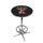 TEXAS TECH CHROME FOOT RING PUB TABLE BLACK - TXTPTR102