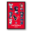 Houston Texans Framed Print 10x13 Uniform Heritage - Sporticulture