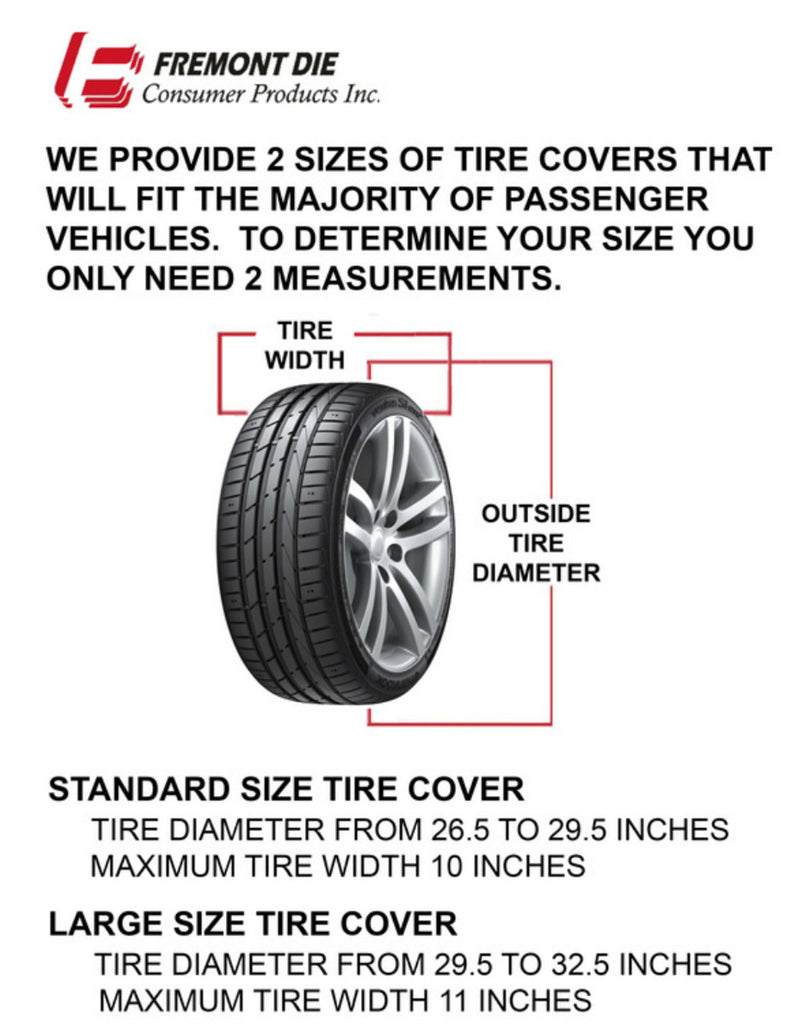 Chicago Blackhawks Tire Cover Standard Size Black CO - Fremont Die