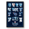 Tennessee Titans Framed Print 10x13 Uniform Heritage - Sporticulture