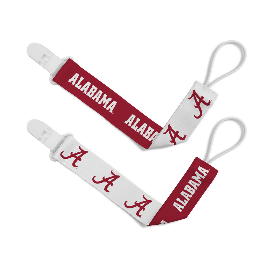 Alabama Crimson Tide Pacifier Clips 2 Pack - Masterpieces Puzzle Company
