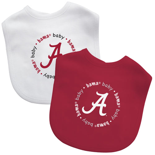 Alabama Crimson Tide Baby Bib 2 Pack - Masterpieces Puzzle Company