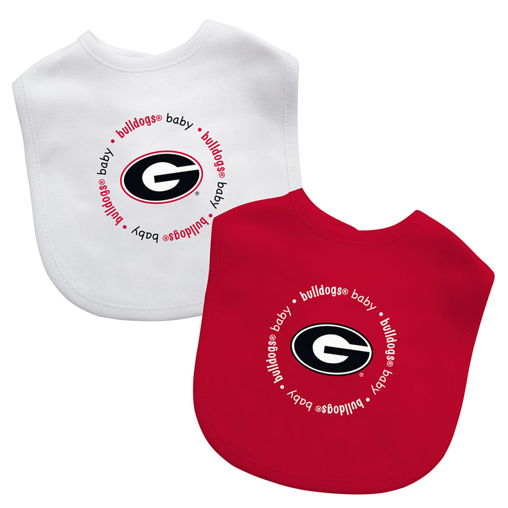 Georgia Bulldogs Baby Bib 2 Pack - Masterpieces Puzzle Company