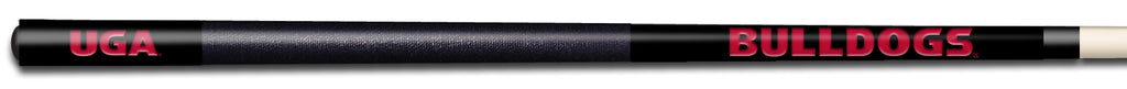 GEORGIA  COLOR ENGRAVED BILLIARD CUE RED / BLACK - UGABCE914