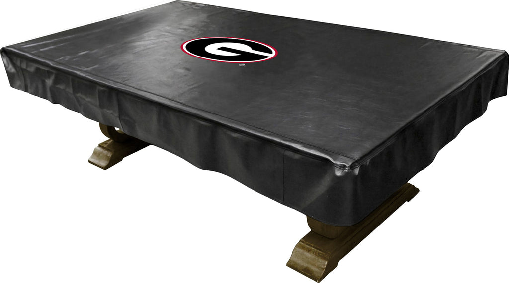 GEORGIA  BILLIARD TABLE COVER BLACK - UGABTC100ST-8