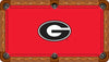 GEORGIA BILLIARD TABLE FELT - RECREATIONAL RED - UGABTF121-8R