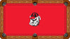 GEORGIA BILLIARD TABLE FELT - RECREATIONAL RED - UGABTF201-8R