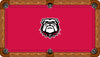 GEORGIA BILLIARD TABLE FELT - RECREATIONAL RED - UGABTF301-9R