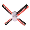 GEORGIA  CEILING FAN - 42'' RED/BLACK - UGAFAN100-42