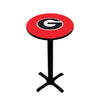GEORGIA  PEDESTAL PUB TABLE RED - UGAPTB121