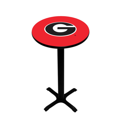 GEORGIA  PEDESTAL PUB TABLE RED - UGAPTB121