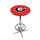 GEORGIA  CHROME FOOT RING PUB TABLE RED - UGAPTR121