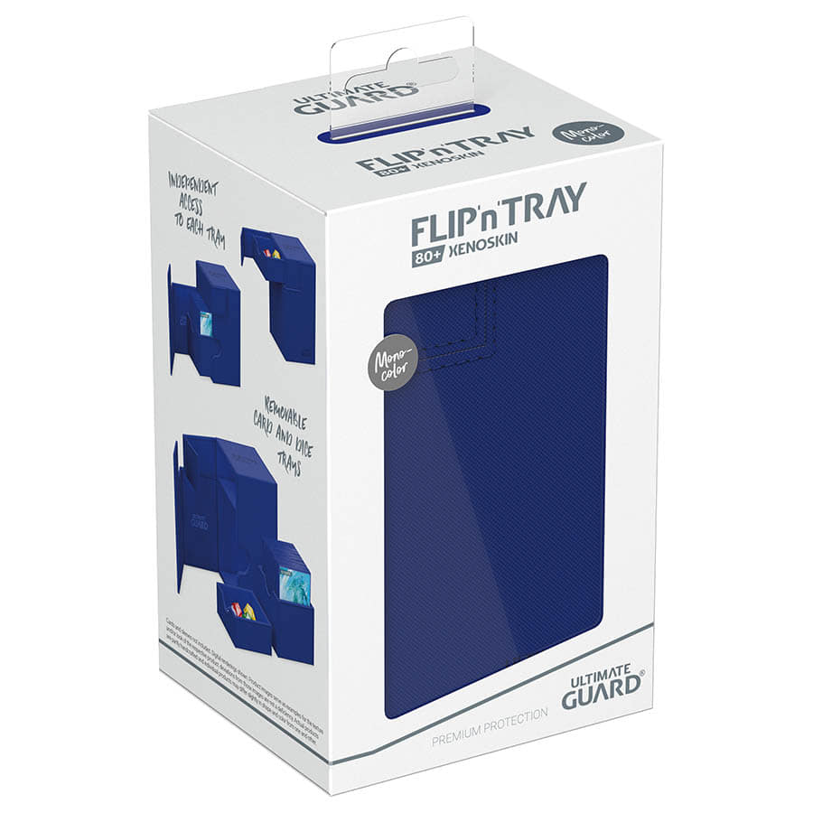 Ultimate Guard -  Ugd Premium Boxes - Deck Case 80+ Flip'n'tray Monocolor Blue