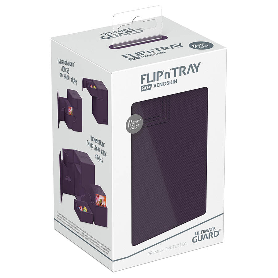 Ultimate Guard -  Ugd Premium Boxes - Deck Case 80+ Flip'n'tray Monocolor Purple