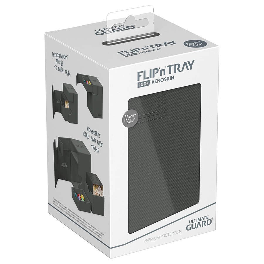 Ultimate Guard -  Ugd Premium Boxes - Deck Case 100+ Flip'n'tray Monocolor Grey