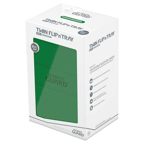 Ultimate Guard -  Ugd Premium Boxes - Twin Flip'n'tray Deck Case 160+ Monocolor Green