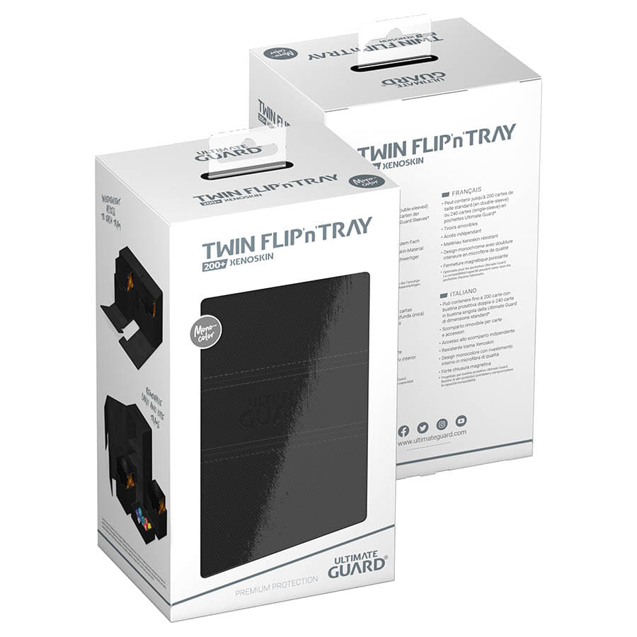 Ultimate Guard -  Ugd Premium Boxes - Twin Flip'n'tray Deck Case 200+ Black