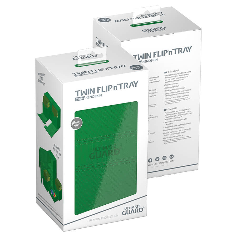Ultimate Guard -  Ugd Premium Boxes - Twin Flip'n'tray Deck Case 200+ Green