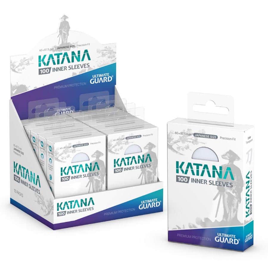 Ultimate Guard -  Ugd Katana - Katana Sleeves: Transparent Japanese Inner Sleeves (100Ct)