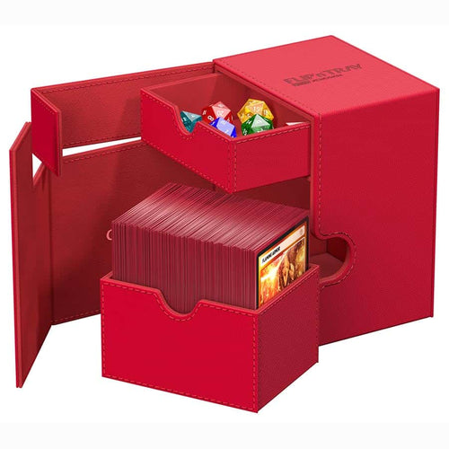 Ultimate Guard -  Ugd Premium Boxes - Deck Case 133+ Flip'n'tray: Monocolor Red