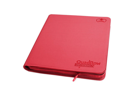 Ultimate Guard - Ultimate Guard 12-Pocket Quadrow Zipfolio Xenoskin Red