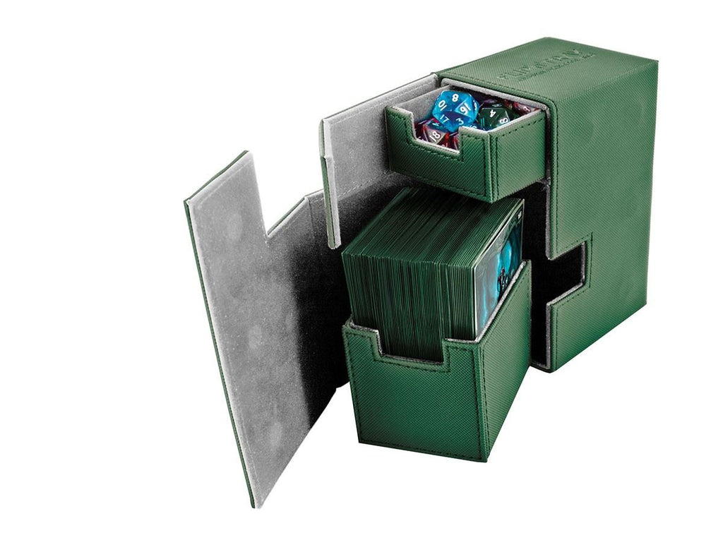 Ultimate Guard - Ultimate Guard Deck Case Flip N Tray 80+ Standard Xenoskin Green