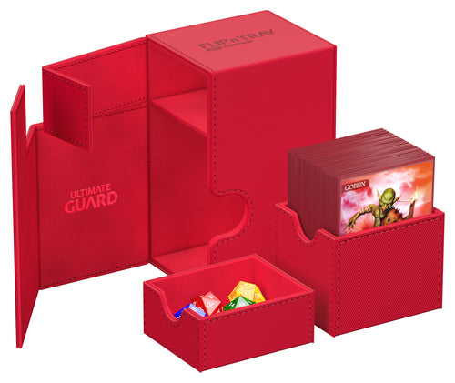 Ultimate Guard - Ultimate Guard Flip`N`Tray 80+ Monocolor Red