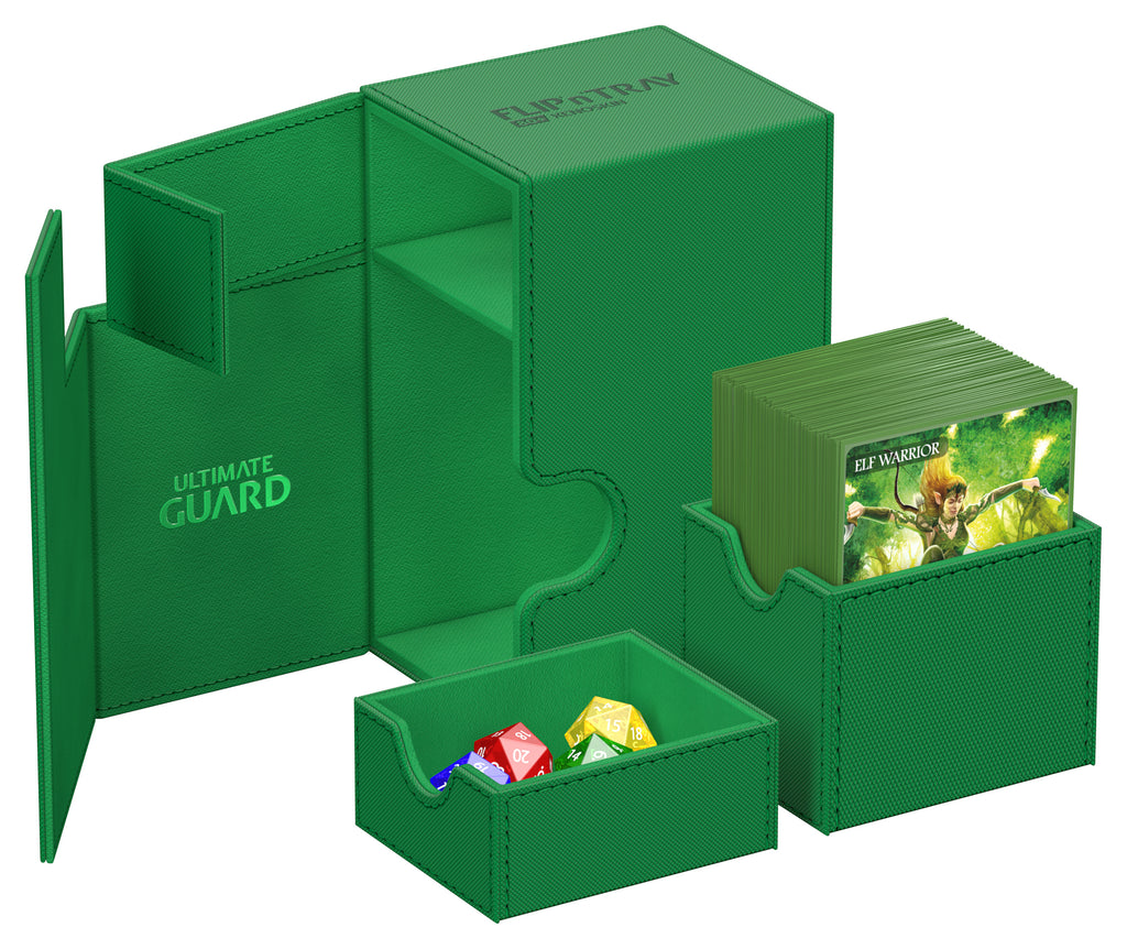 Ultimate Guard - Ultimate Guard Flip`N`Tray 80+ Monocolor Green