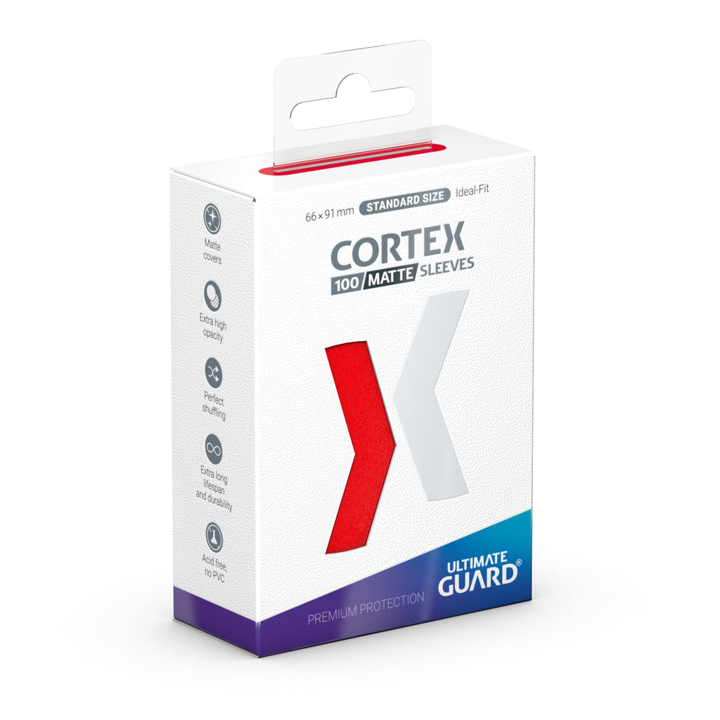 Ultimate Guard - Ultimate Guard Cortex Deck Protectors Matte 100 Count Red
