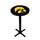 IOWA PEDESTAL PUB TABLE BLACK - UIAPTB114
